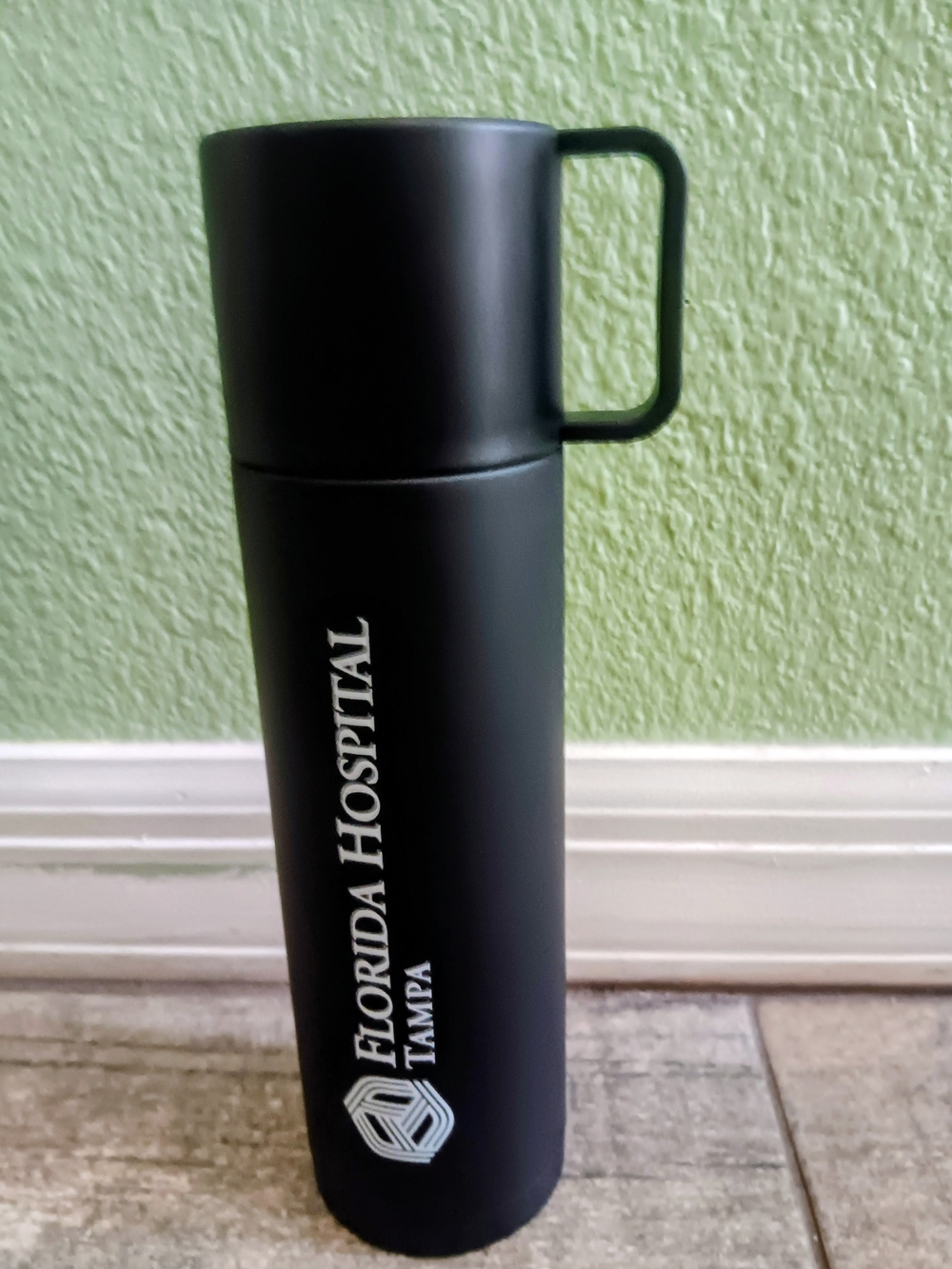Stainless Steal  Black Travel Tumbler with Handle